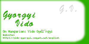 gyorgyi vido business card